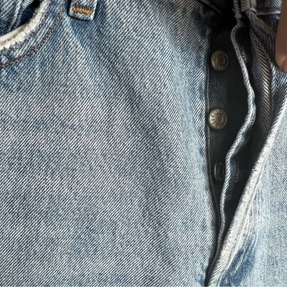 Agolde The Mid Rise Relaxed Bootcut Frayed Hem Size 28 - Picture 8 of 14